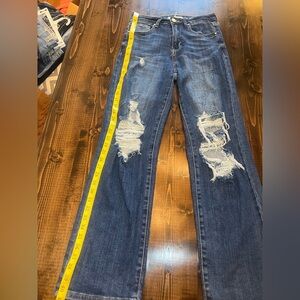 Risen Jeans Distressed Blue Women's size 5/27